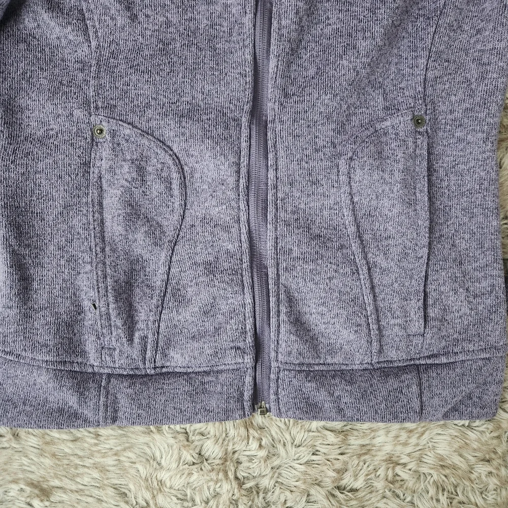 Avalanche Full Zip‎ Knit Sweater-Jacket Purple Women's Size Small